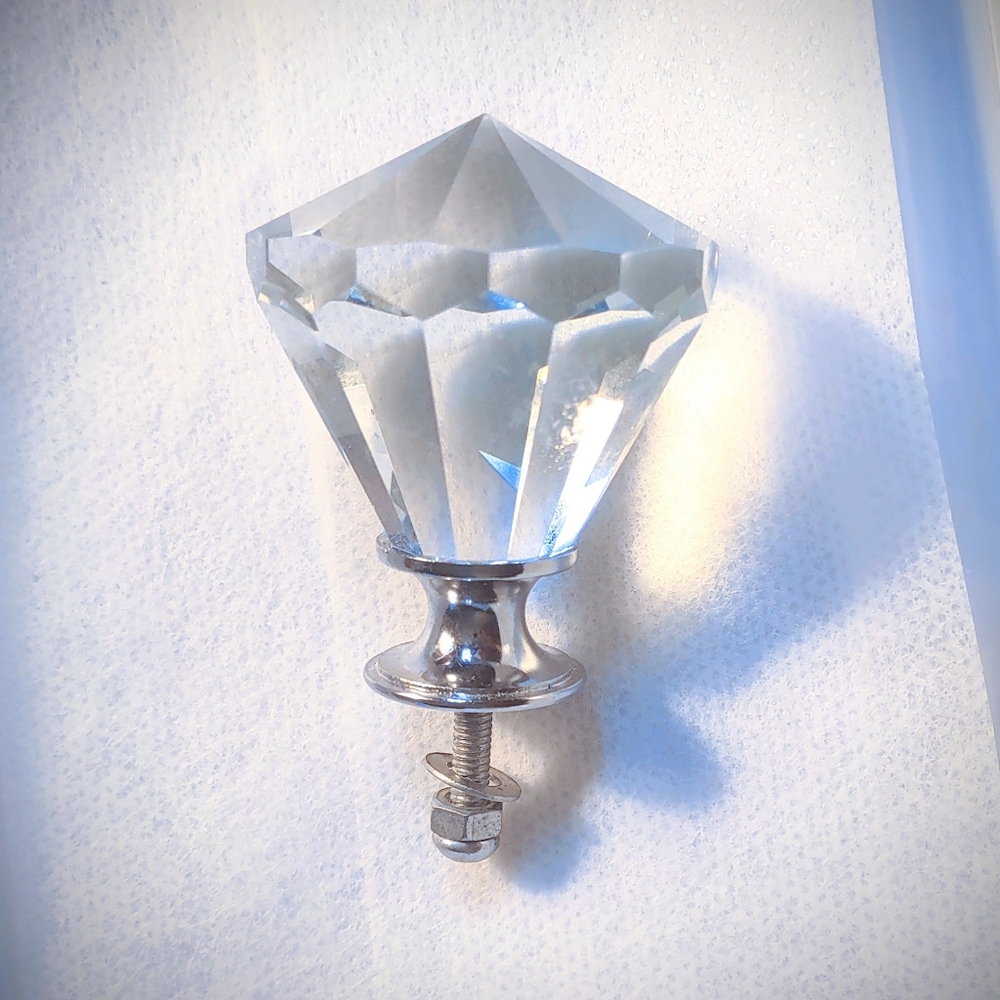 Diamond Head Clear Doorknob